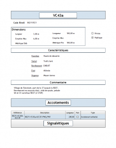 Synthèse voie GeoVoirie : Logiciel SIG pour la gestion du patrimoine voirie communal