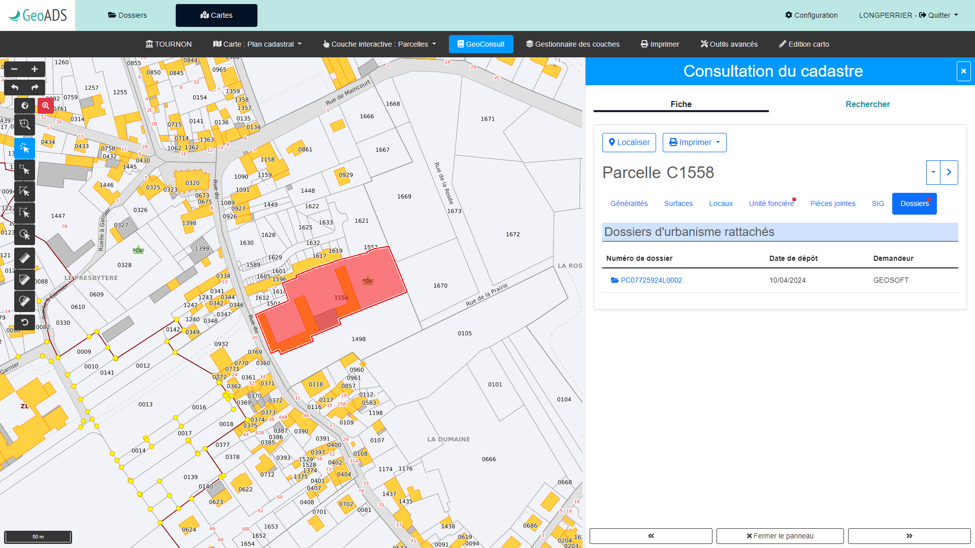 GEOSOFT - GeoADS - logiciel SIG urbanisme