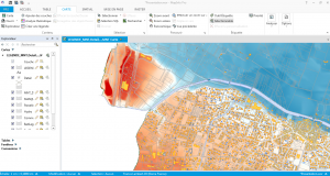 Impression d'écran de MapInfo Professionnal